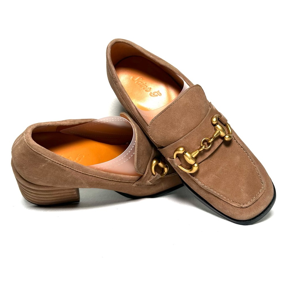 Saint G Valentina Taupe Suede Pumps - Picture 5 of 8